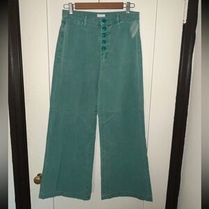 Mother Denim The Pixie Swooner Roller Flood - Cadmium Green - Size 28